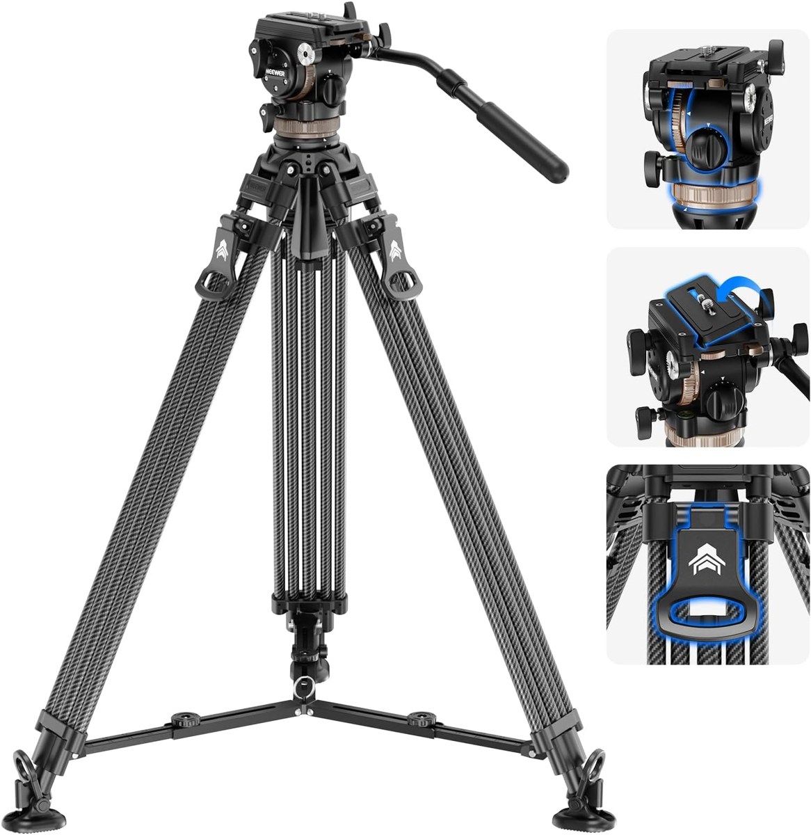 Trépied caméra pro
